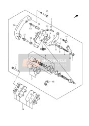 6910010G41999, Caliper Assy,Rr, Suzuki, 0